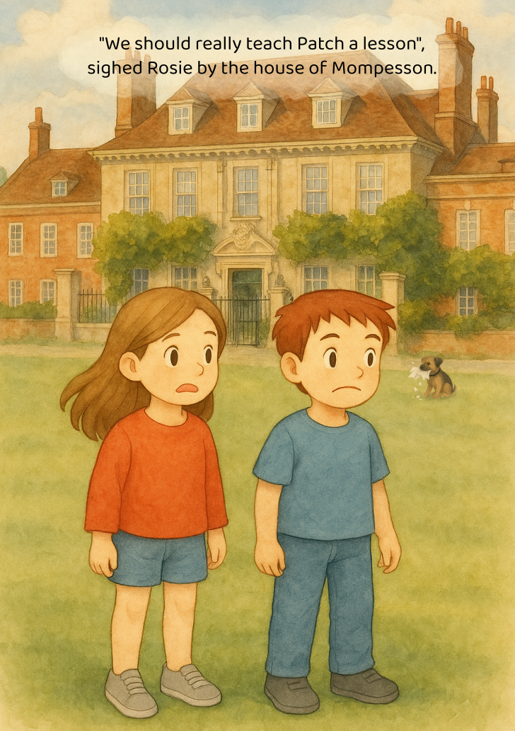 Children outside Mompesson House